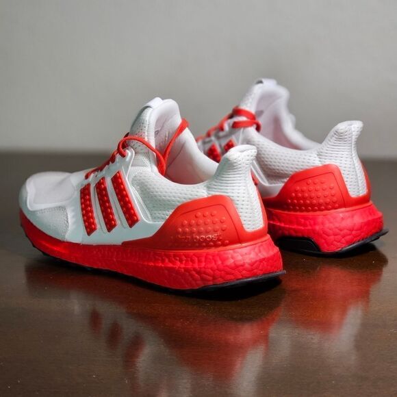 Adidas Ultraboost Lego Shoes Red White DNA Running H67955 Primeknit Size 9.5 New - Picture 7 of 17